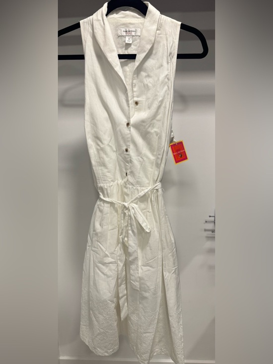 isaac Mizrahi for Target Dresses & Skirts - Isaac Mizrahi for Target White Midi Sun Dress with Button-Front